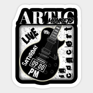 Artic monkeys guitar Sticker